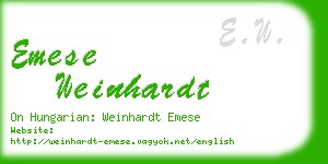 emese weinhardt business card